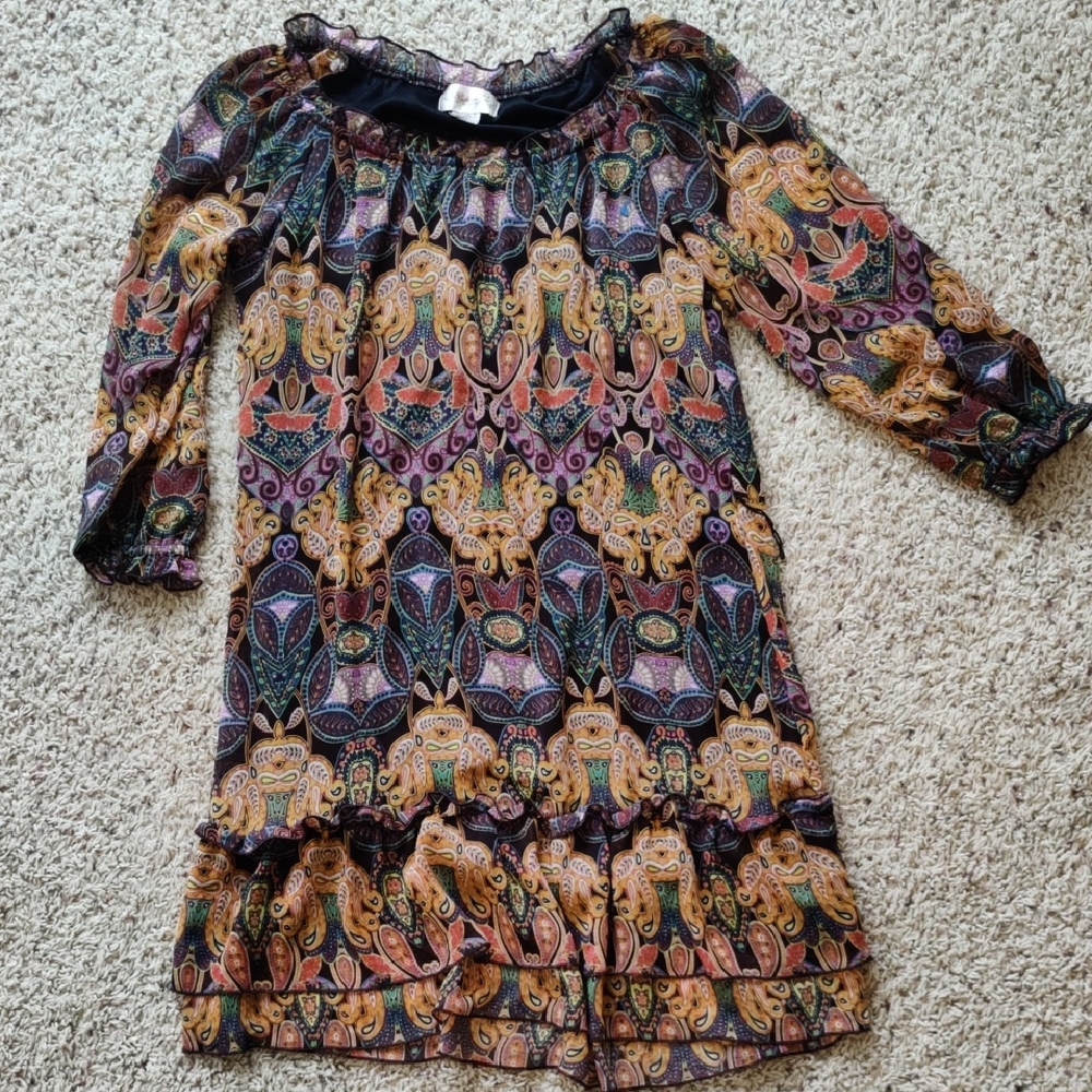 Belle Du Jour Multicolor Patterned Womans Dress
